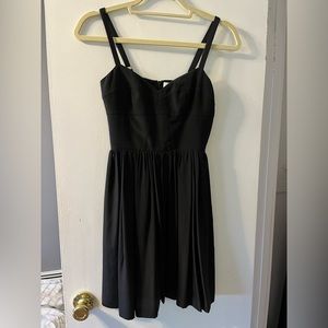 Black A-Line Strap Dress